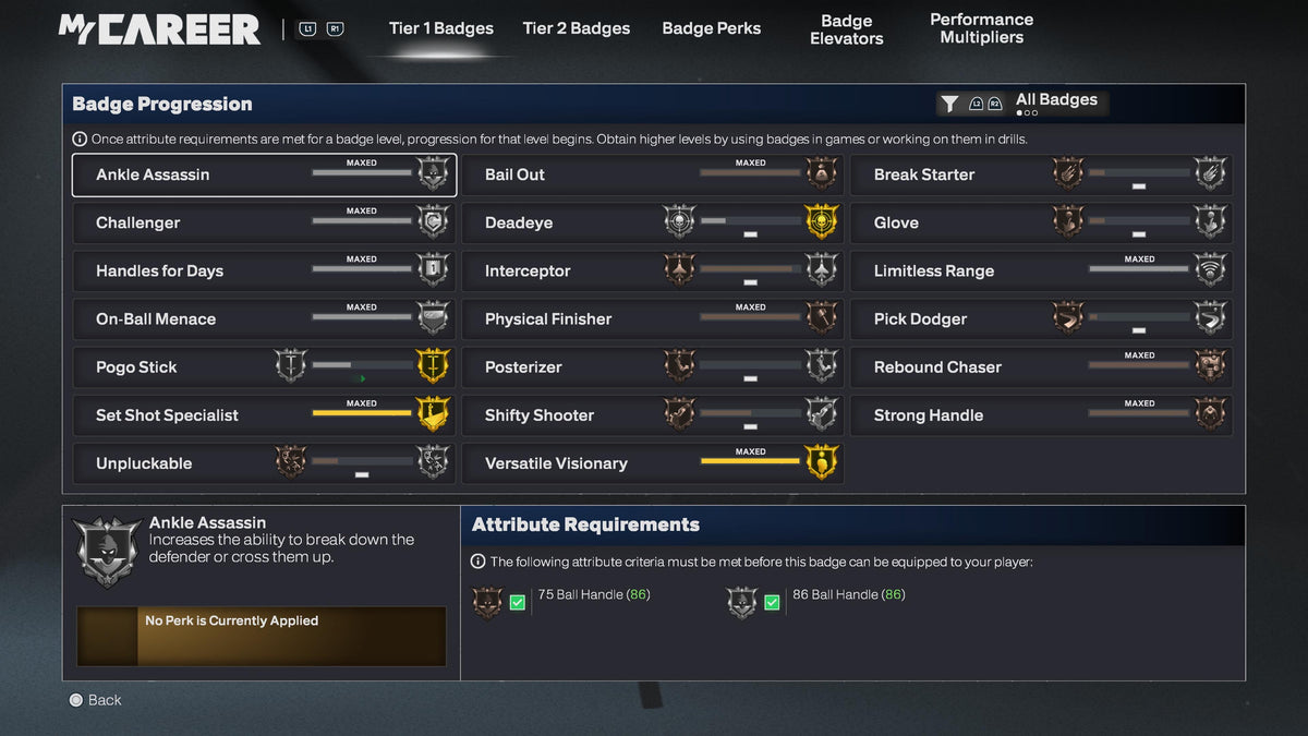 NBA 2K26 Stacked Account 4 99 Overalls Maxed Badges + Rebirth