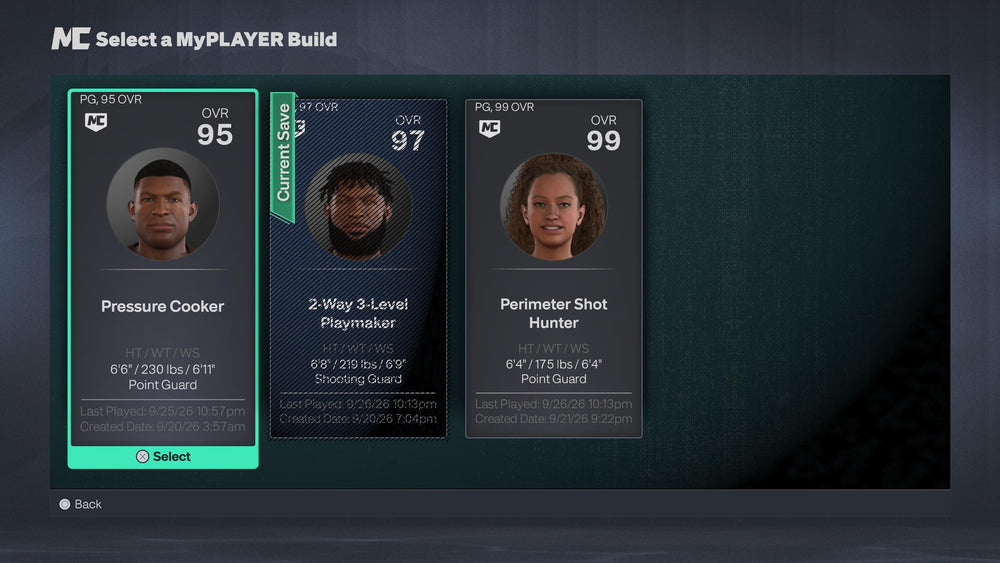 NBA 2K27 Stacked PS5 Account With 3 Builds; 95, 97 & 99 Overalls + 2 Cap Breakers