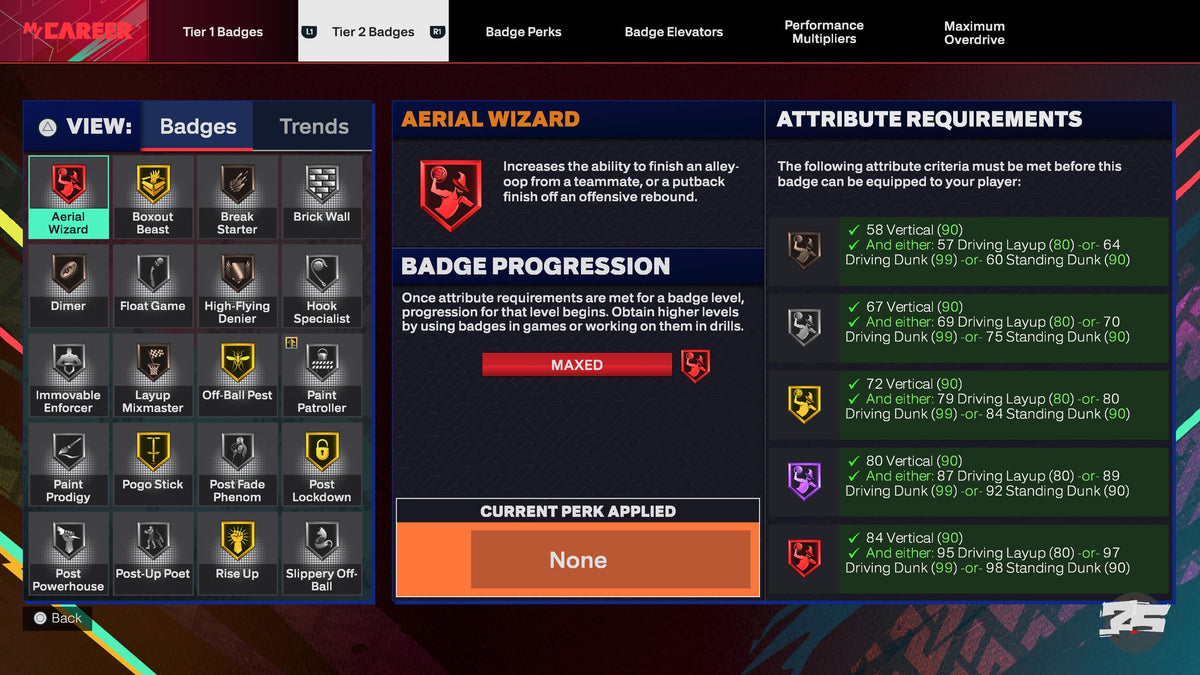 NBA 2K25 Super Stacked Veteran 1 Account With 9 99 Overalls +12 Cap Breakers
