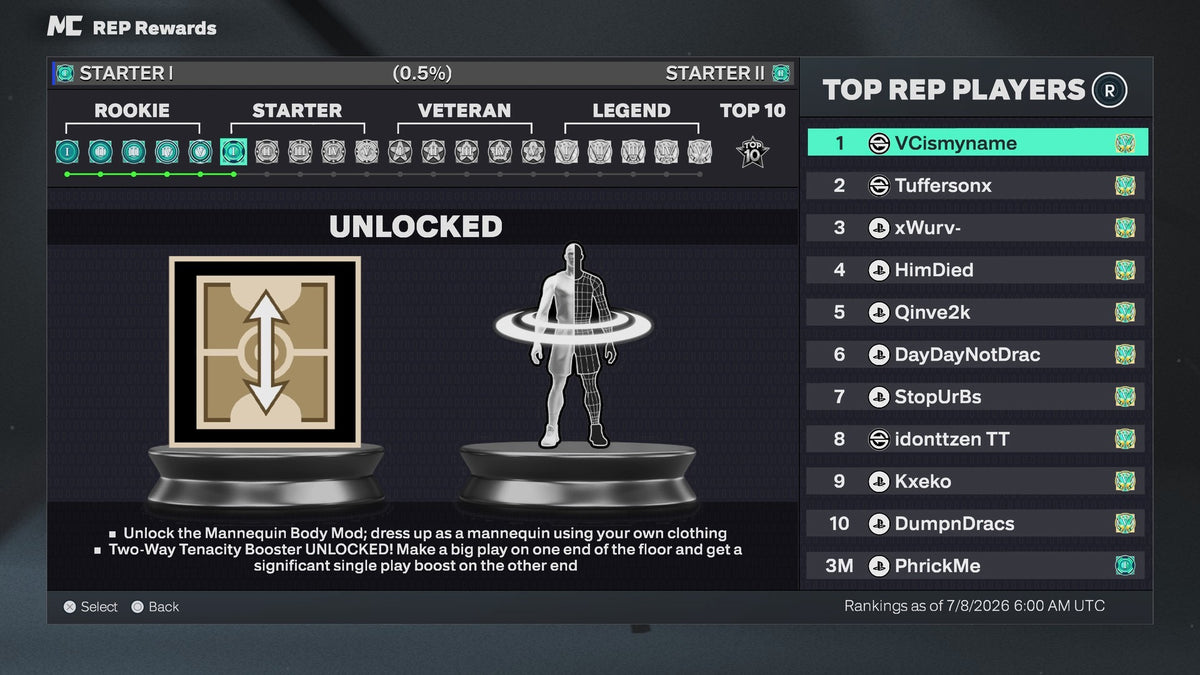 NBA 2K26 Stacked Starter 1 PS5 Account With 3 Builds + 12 Cap Breakers