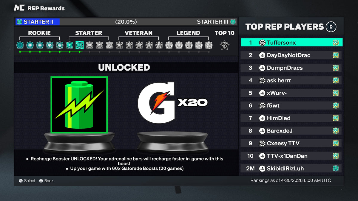 NBA 2K26 PS5 Starter 2 Account With 2 98 Overall Builds + 10 Cap Breakers