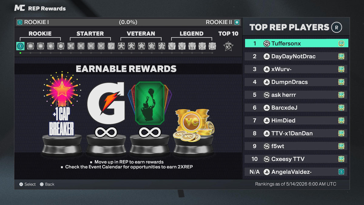 NBA 2K26 Stacked PS5 Veteran 1 Account (Rep Reset) with 5 98-99 Overall Builds + 15 Cap Breakers & 175k VC
