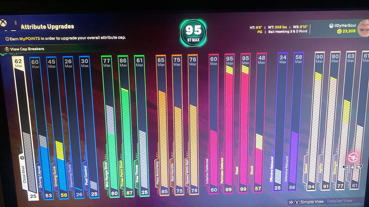 NBA 2K26 Ultra Stacked Legend 1 Xbox Account With 11 Builds +23 Cap Breakers