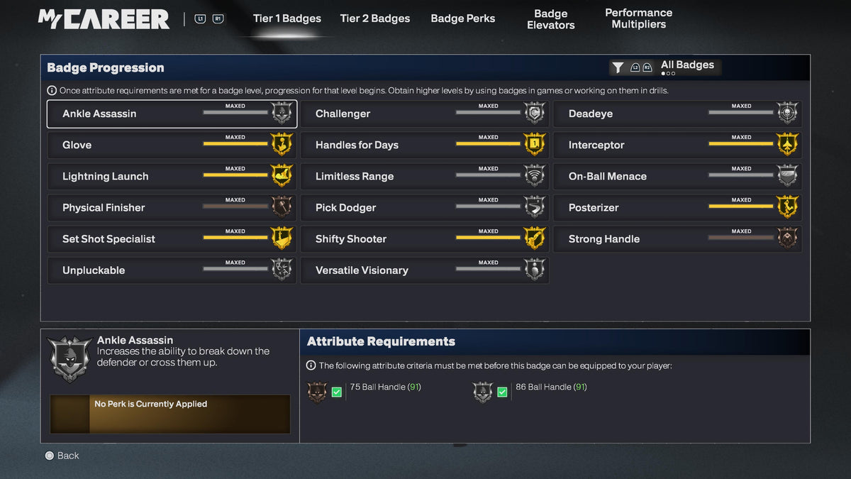 NBA 2K26 Stacked Account 4 99 Overalls Maxed Badges + Rebirth