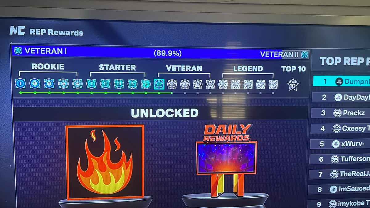 NBA 2K26 Stacked PS5 Account Veteran 1 90% To Veteran 2