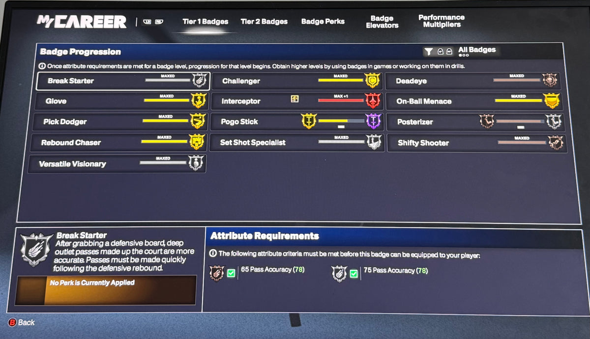 NBA 2K26 Stacked Starter 5 Xbox Account with 4 Builds + 12 Cap Breakers