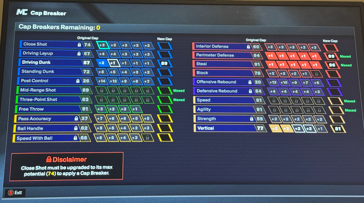 NBA 2K26 Stacked Xbox Account Starter 5 with 6 Builds + 13 Cap Breakers