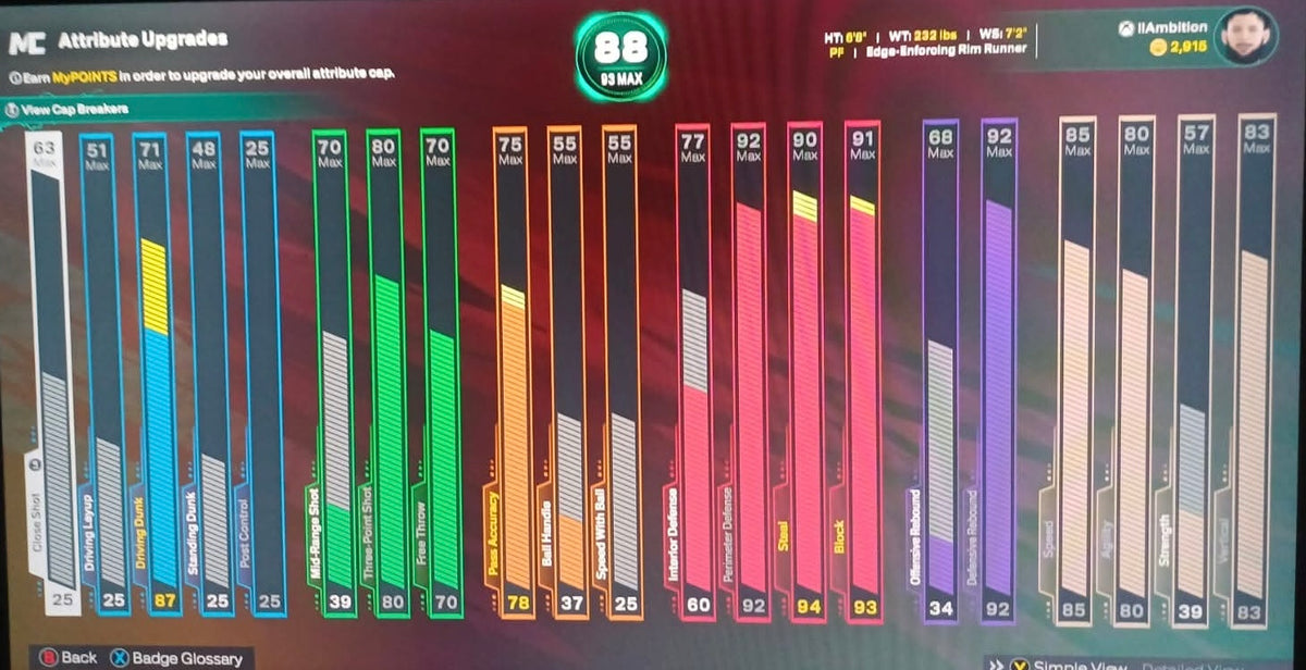 NBA 2K26 Stacked Xbox Account With 4 Builds + 12 Cap Breakers