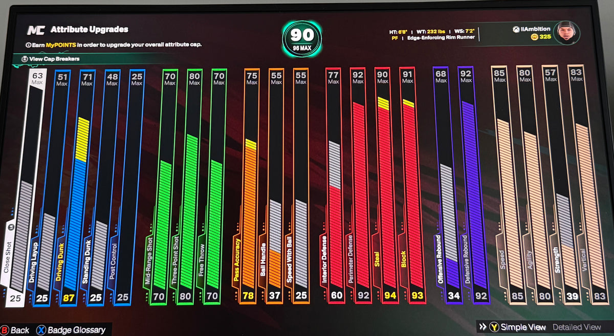 NBA 2K26 Stacked Starter 5 Xbox Account with 4 Builds + 12 Cap Breakers