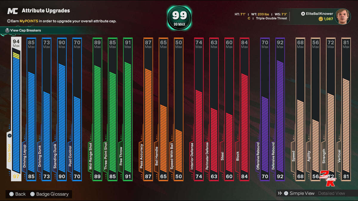 NBA 2K26 Stacked PS5 Rookie 5 Account 4 99 Overalls Maxed Badges + Legend Rebirth