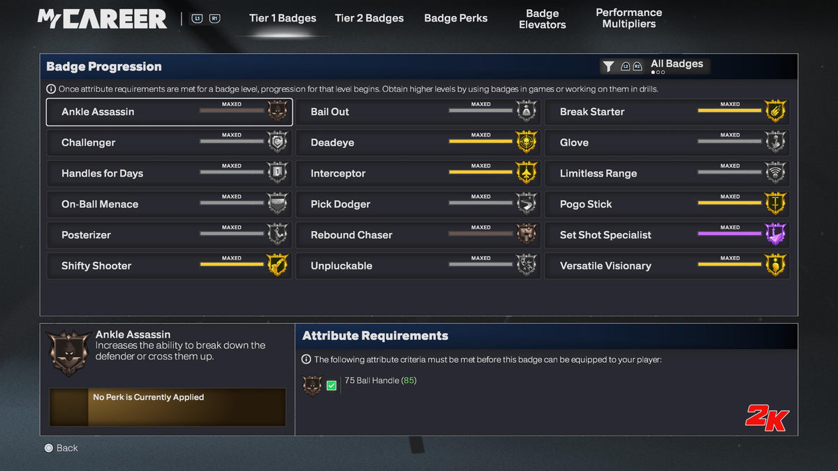 NBA 2K26 PS5 Account 2 99 Overalls Maxed Badges + 5 Cap Breakers