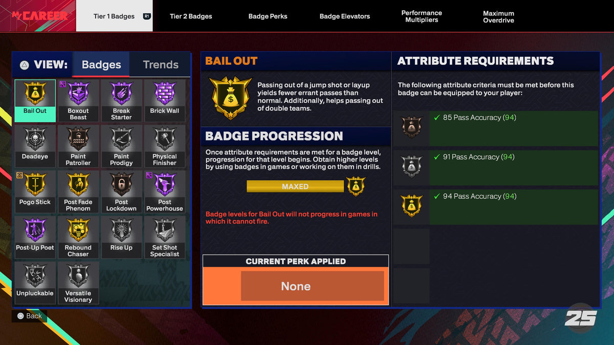 NBA 2K25 Stacked Starter 2 7 99 Overalls + 6 Cap Breakers