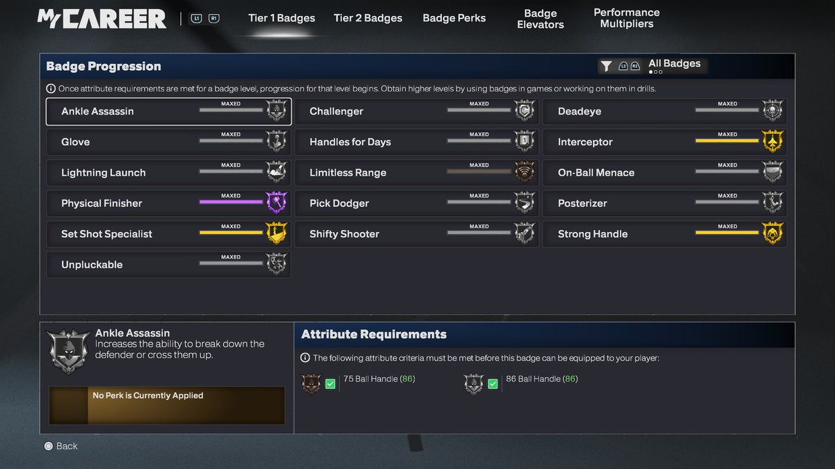 NBA 2K26 Stacked PS5 Rookie 5 Account 4 99 Overalls Maxed Badges + Legend Rebirth