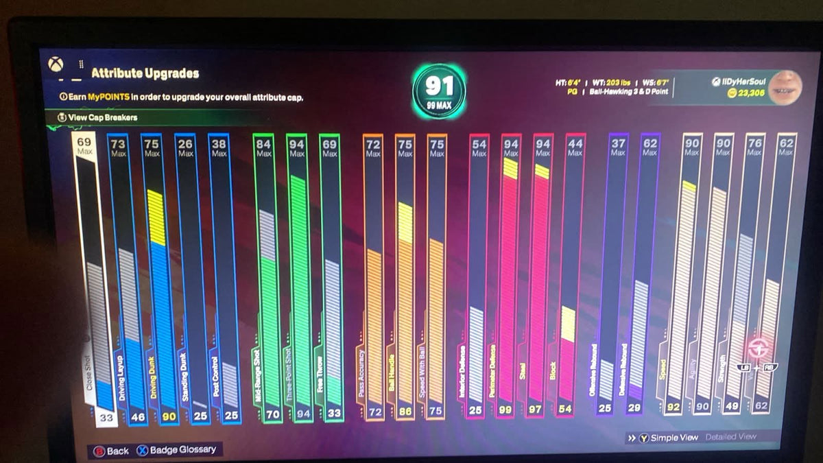 NBA 2K26 Ultra Stacked Legend 1 Xbox Account With 11 Builds +23 Cap Breakers