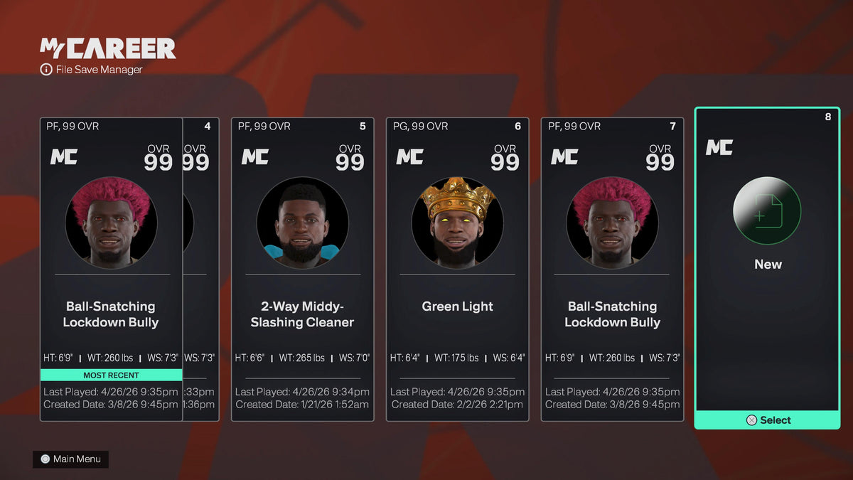 NBA 2K26 Super Stacked PS5 Starter 5 Account 90% To Veteran 1 with 7 99 Overalls + 18 Cap Breakers