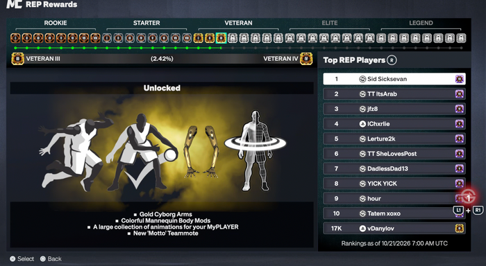 NBA 2K27 Super Stacked Veteran 3 Account with 7 Builds + 10 Cap Breakers