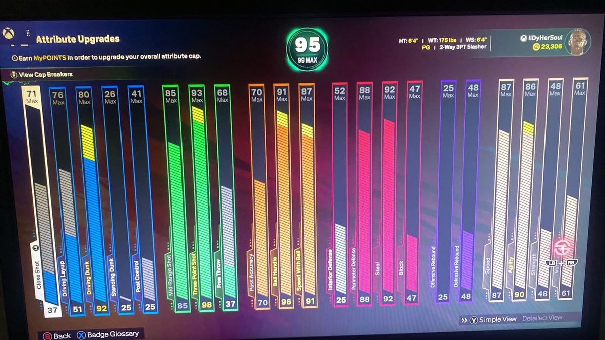 NBA 2K26 Ultra Stacked Legend 1 Xbox Account With 11 Builds +23 Cap Breakers