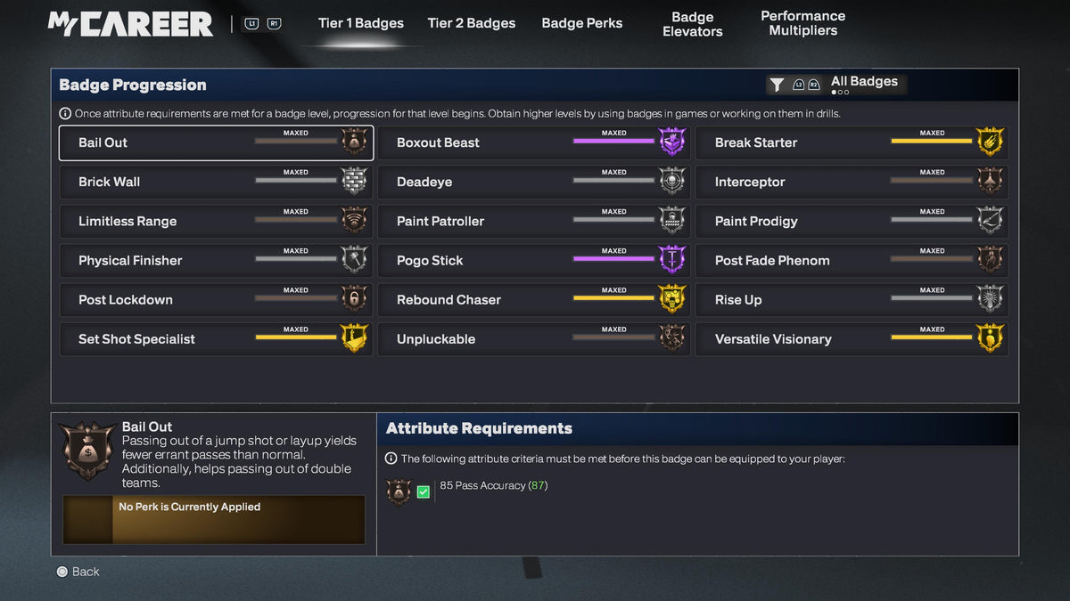 NBA 2K26 Stacked Account 4 99 Overalls Maxed Badges + Rebirth