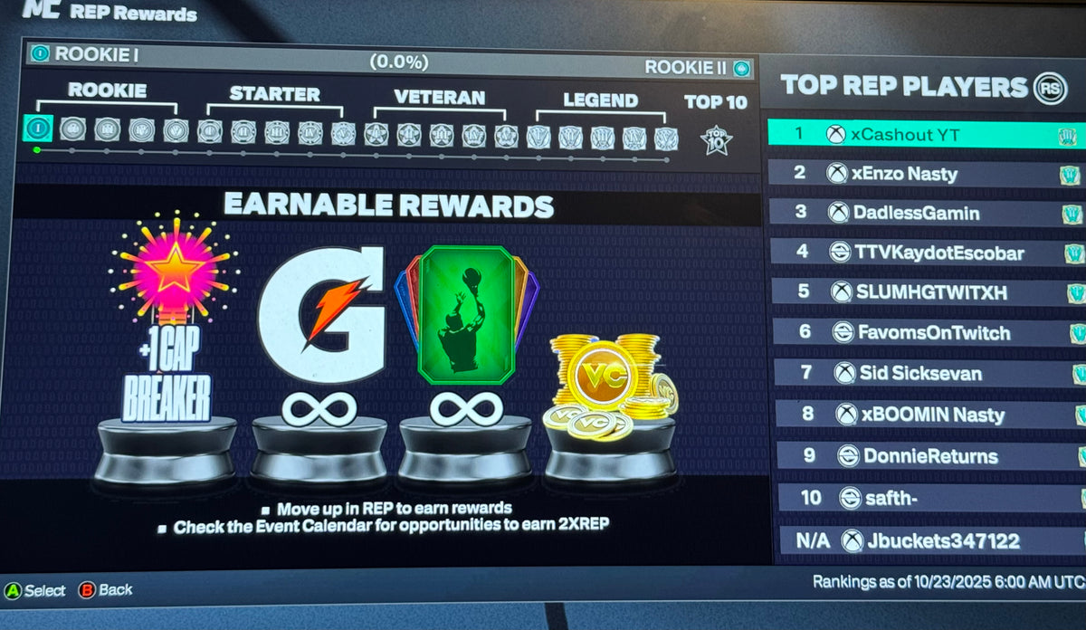 NBA 2K26 Stacked Xbox Account 4 99 Overalls + 1.2 Million VC & Legend Rebirth