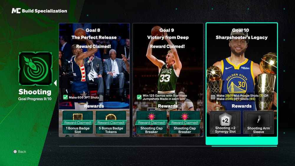 NBA 2K27 PS5 Account 99 Overall PG + Shooting Specialization Goal 9 Completed