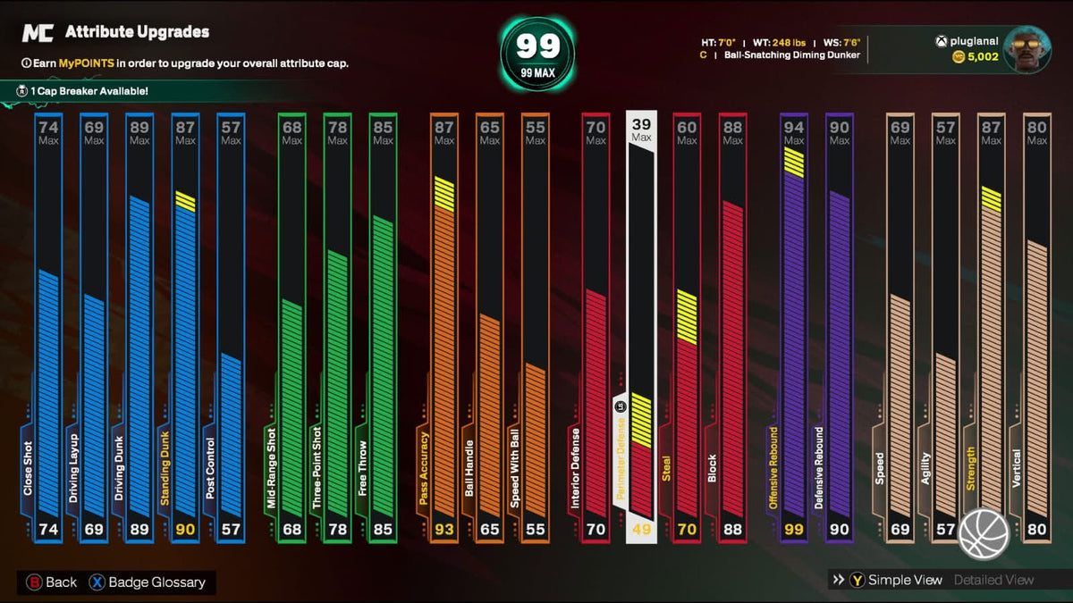 NBA 2K26 Stacked Veteran 2 Account With 21 Cap Breakers + 83 win %