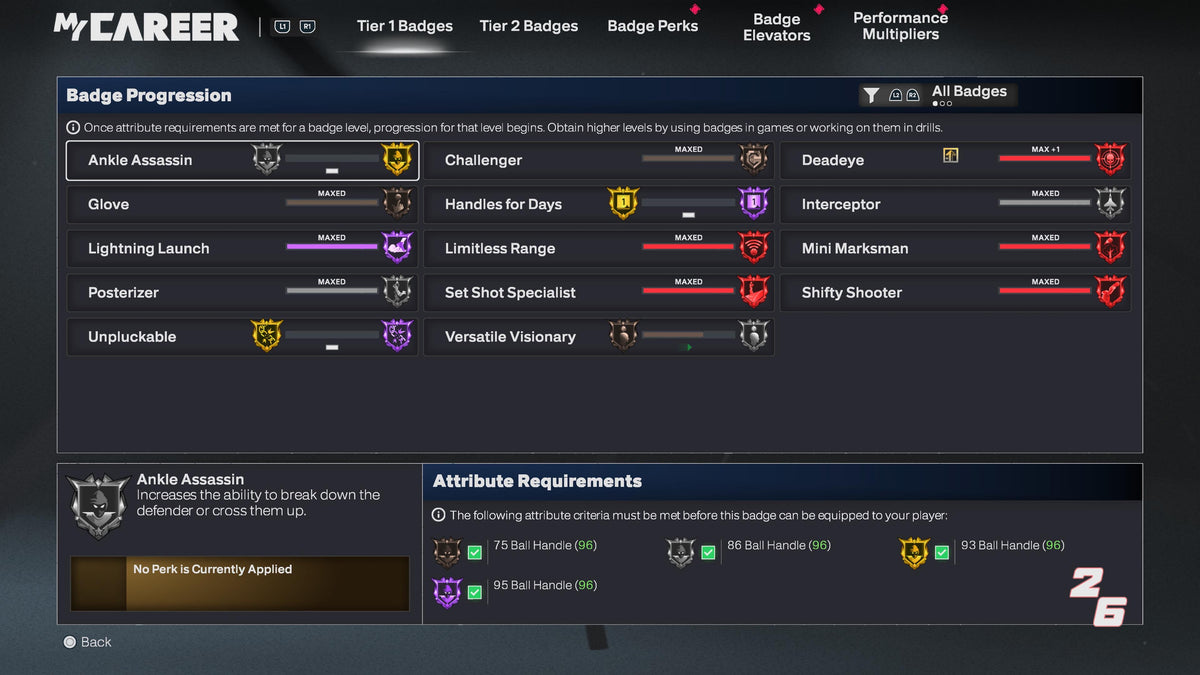 NBA 2K26 Super Stacked Veteran 3 Account 7 99 Overalls Maxed + 17 Cap Breakers & Top 400 in the world