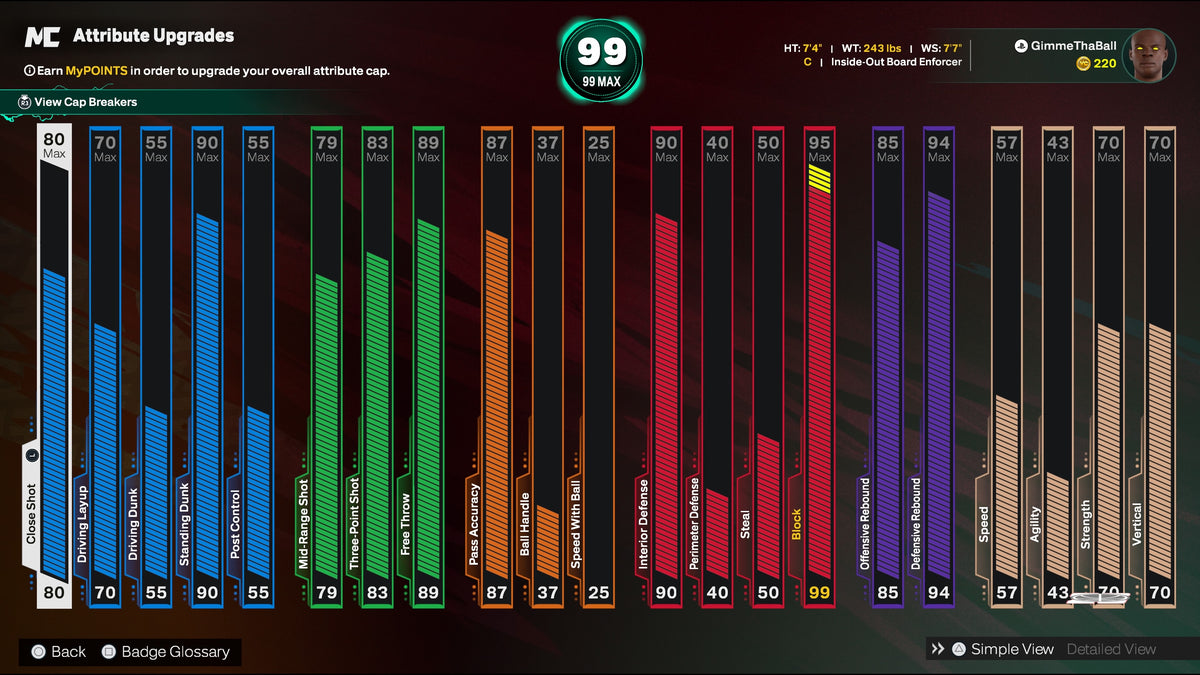 NBA 2K26 Stacked PS5 account with 3 Builds + 4 cap breakers Rookie 5