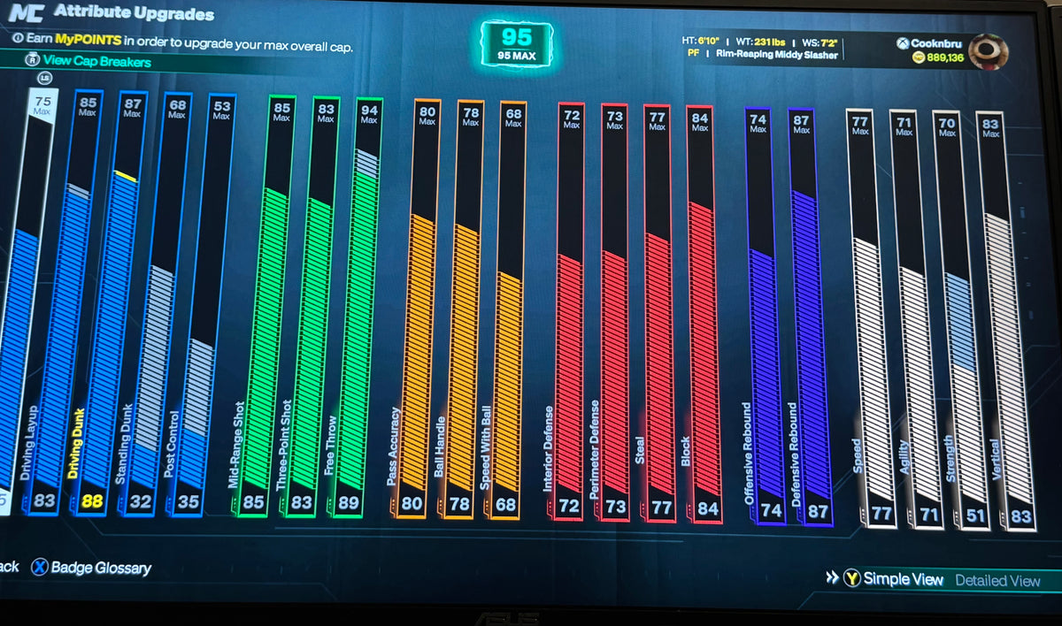 NBA 2K27 Stacked Xbox Account Rookie 6 with 4 95 Overall Builds + 900K VC