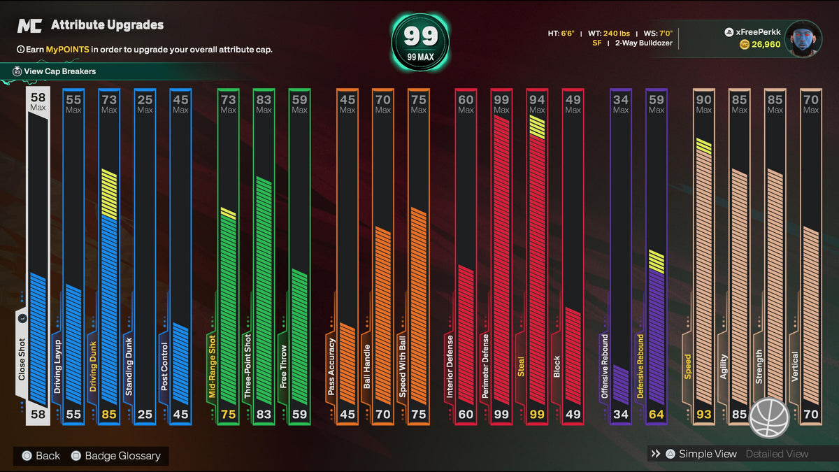 NBA 2K26 Super Stacked PS5 Account Veteran 1 with 9 99 Overalls + 15 Cap Breakers