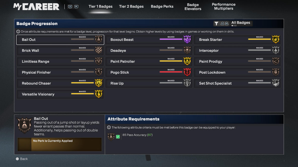 NBA 2K26 PS5 Account 2 99 Overalls Maxed Badges + 5 Cap Breakers