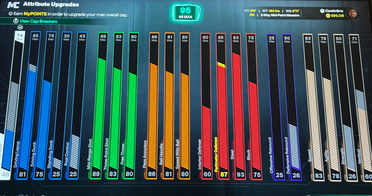NBA 2K27 Stacked Xbox Account Rookie 6 with 4 95 Overall Builds + 900K VC