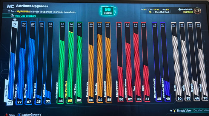 NBA 2K27 Xbox Account With 2 Builds 99 Overall & Maxed Badges  + Shooting Specialization Goal 8 Complete