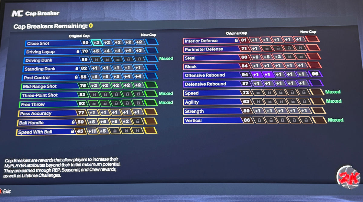 NBA 2K27 Stacked Rookie 6 Xbox Account With 95 & 96 Overall Maxed Badges + 2 Cap Breakers