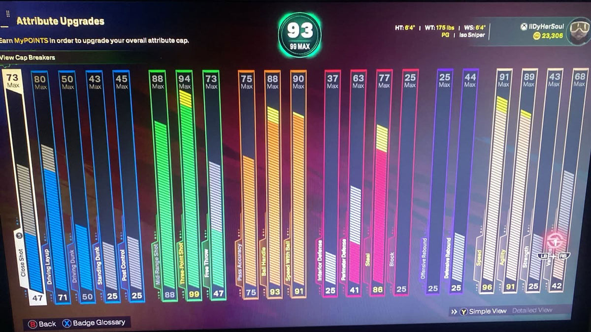NBA 2K26 Ultra Stacked Legend 1 Xbox Account With 11 Builds +23 Cap Breakers