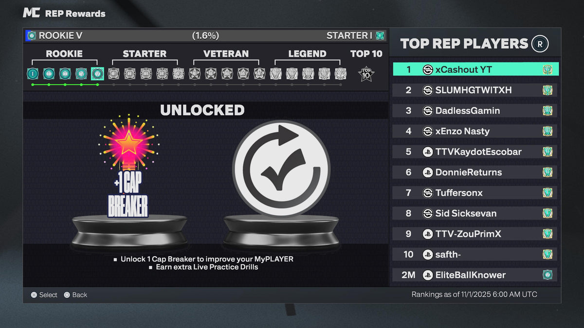 NBA 2K26 Stacked PS5 Rookie 5 Account 4 99 Overalls Maxed Badges + Legend Rebirth