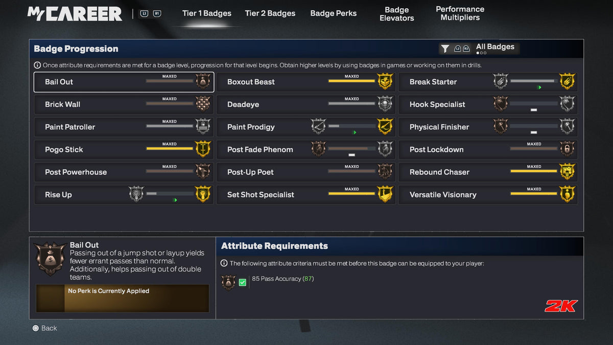 NBA 2K26 Stacked PS5 Rookie 5 Account 4 99 Overalls Maxed Badges + Legend Rebirth