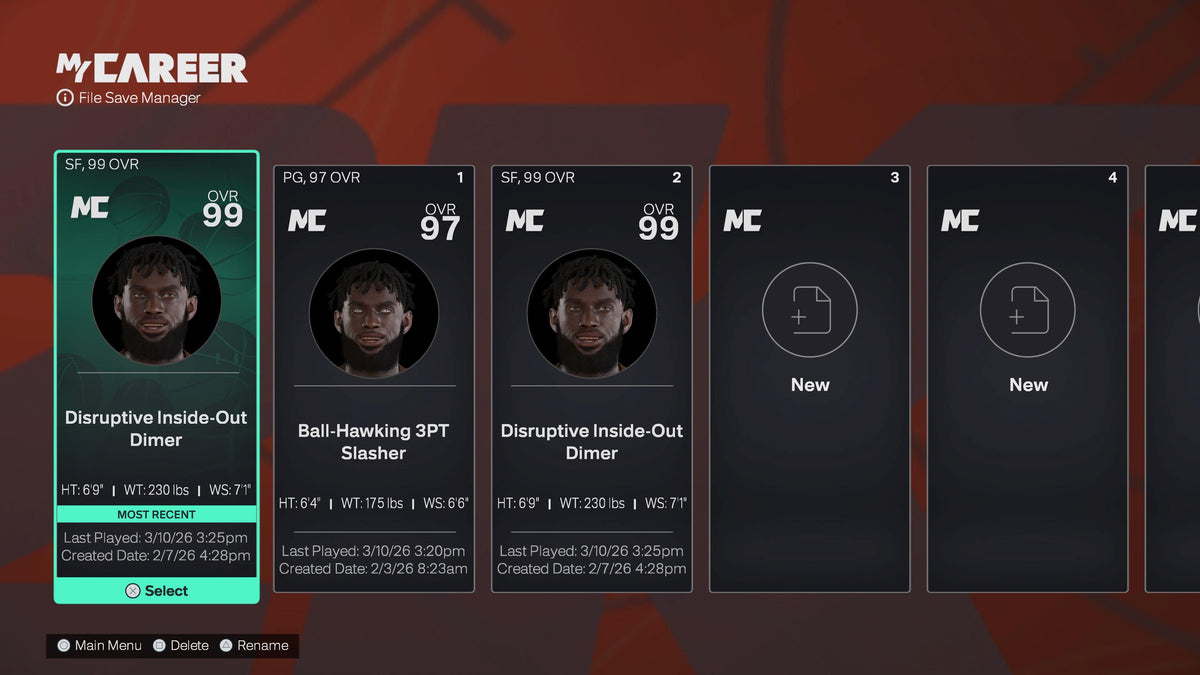 NBA 2K26 Starter 1 PS5 Account 2 Builds + 10 Cap Breakers