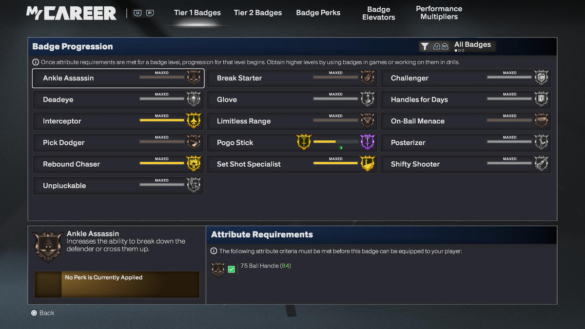 NBA 2K26 Stacked PS5 Rookie 5 Account 4 99 Overalls Maxed Badges + Legend Rebirth