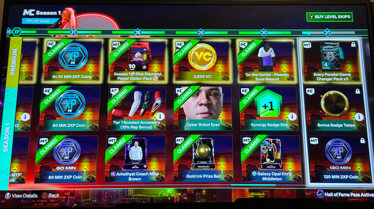 NBA 2K27 Stacked Xbox Account Rookie 6 with 4 95 Overall Builds + 900K VC
