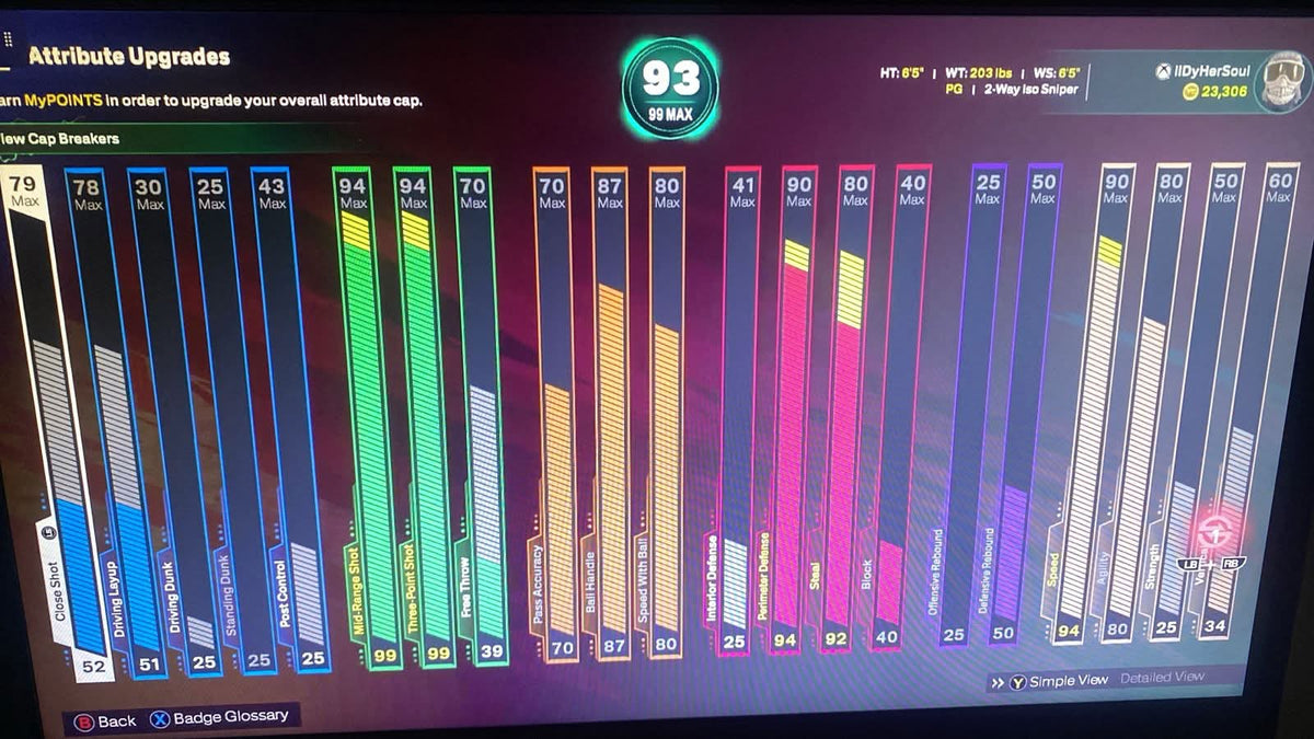 NBA 2K26 Ultra Stacked Legend 1 Xbox Account With 11 Builds +23 Cap Breakers